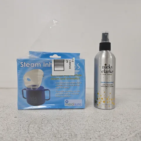BOX OF APPROXIMATELY 8 ASSORTED HOUSEHOLD ITEMS TO INCLUDE STEAM INHALER, ETC - COLLECTION ONLY