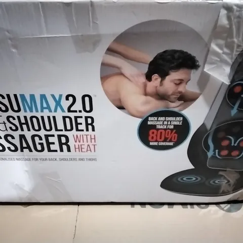 BOXED HOMEDICS SHIATSU MAX 2.0 BACK & SHOULDER MASSAGER WITH HEAT