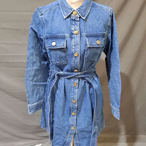 BARBOUR INTERNATIONAL ROUSE DRESS IN AUTHENTIC WASH SIZE 12