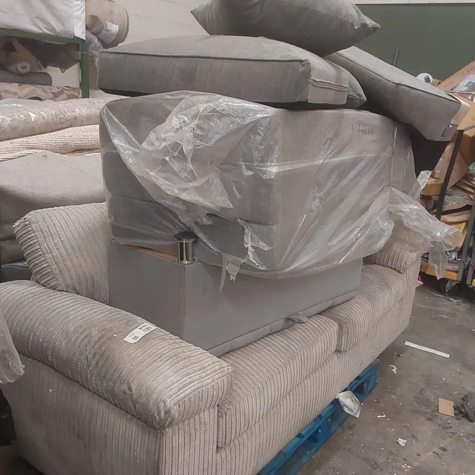 PALLET CONTAINING A LARGE QUANTITY OF ASSORTED SOFA PARTS ECT