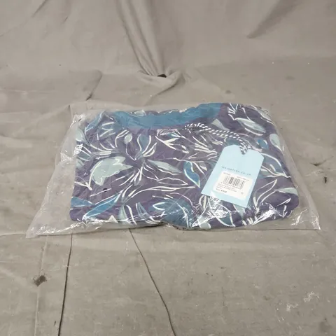 WEIRD FISH STARSHINE ORGANIC COTTON PRINTED JERSEY DRESS – ESTATE BLUE – UK 12