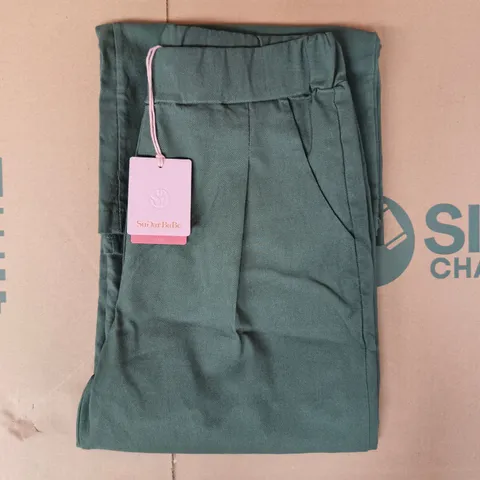 SUGAR BABE ITALY TROUSERS IN MOSS SIZE UNSPECIFIED