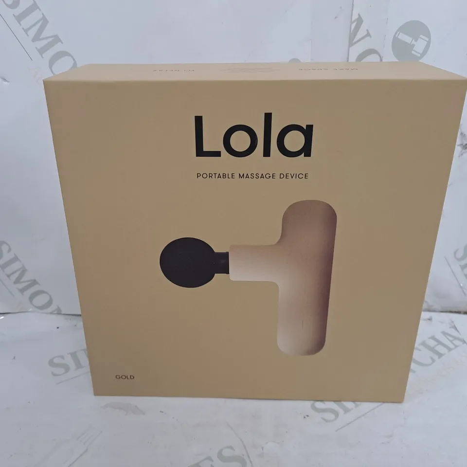 BOXED LOLA 4 SPEED HAND HELD MASSAGE GUN