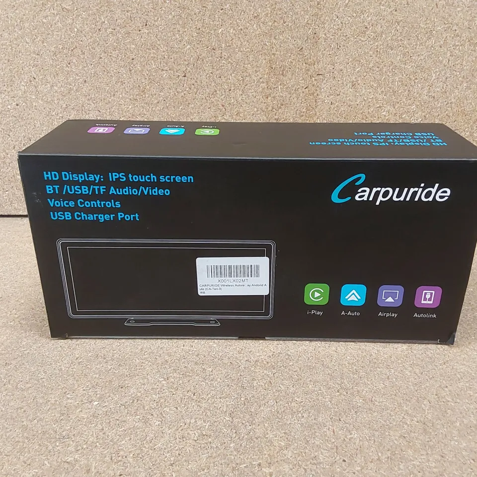 BOXED CARPURIDE CARPLAY HD DISPLAY IPS TOUCH SCREEN VIDEO/AUDIO