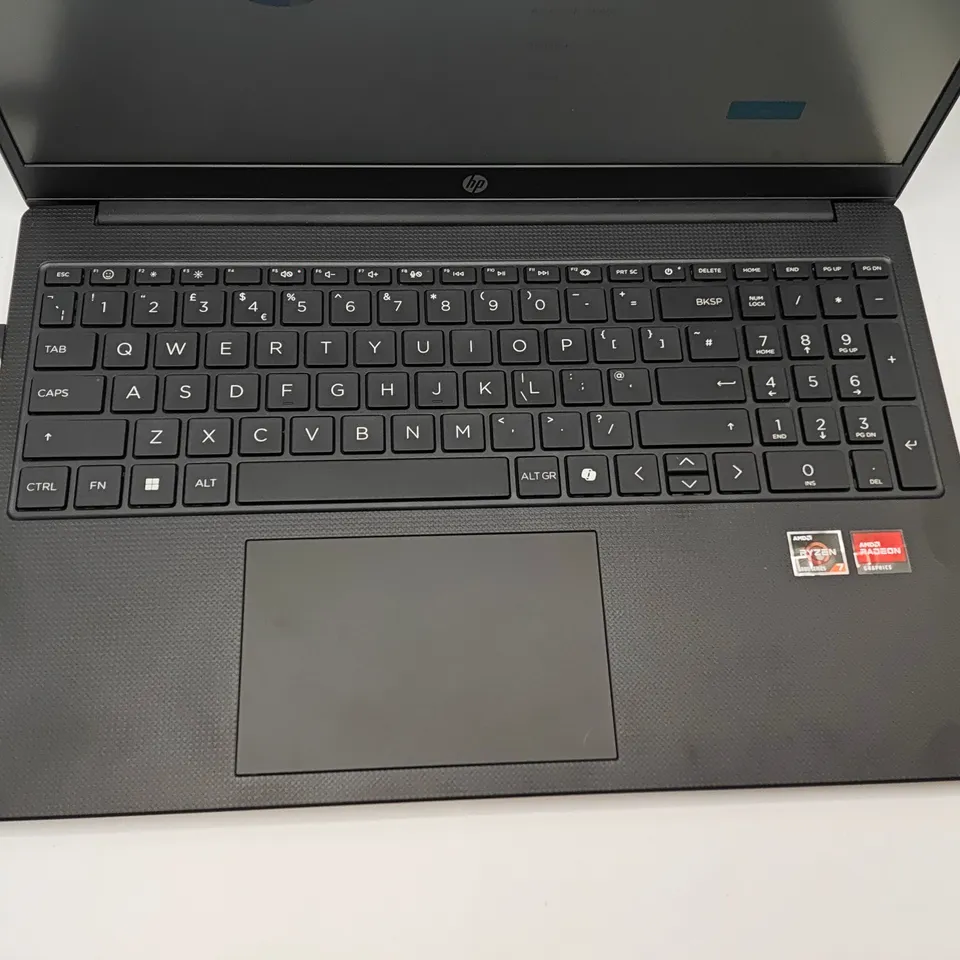 BOXED HP AMD RYZEN 7 5000 SERIES LAPTOP IN BLACK - 15-FC0527SA