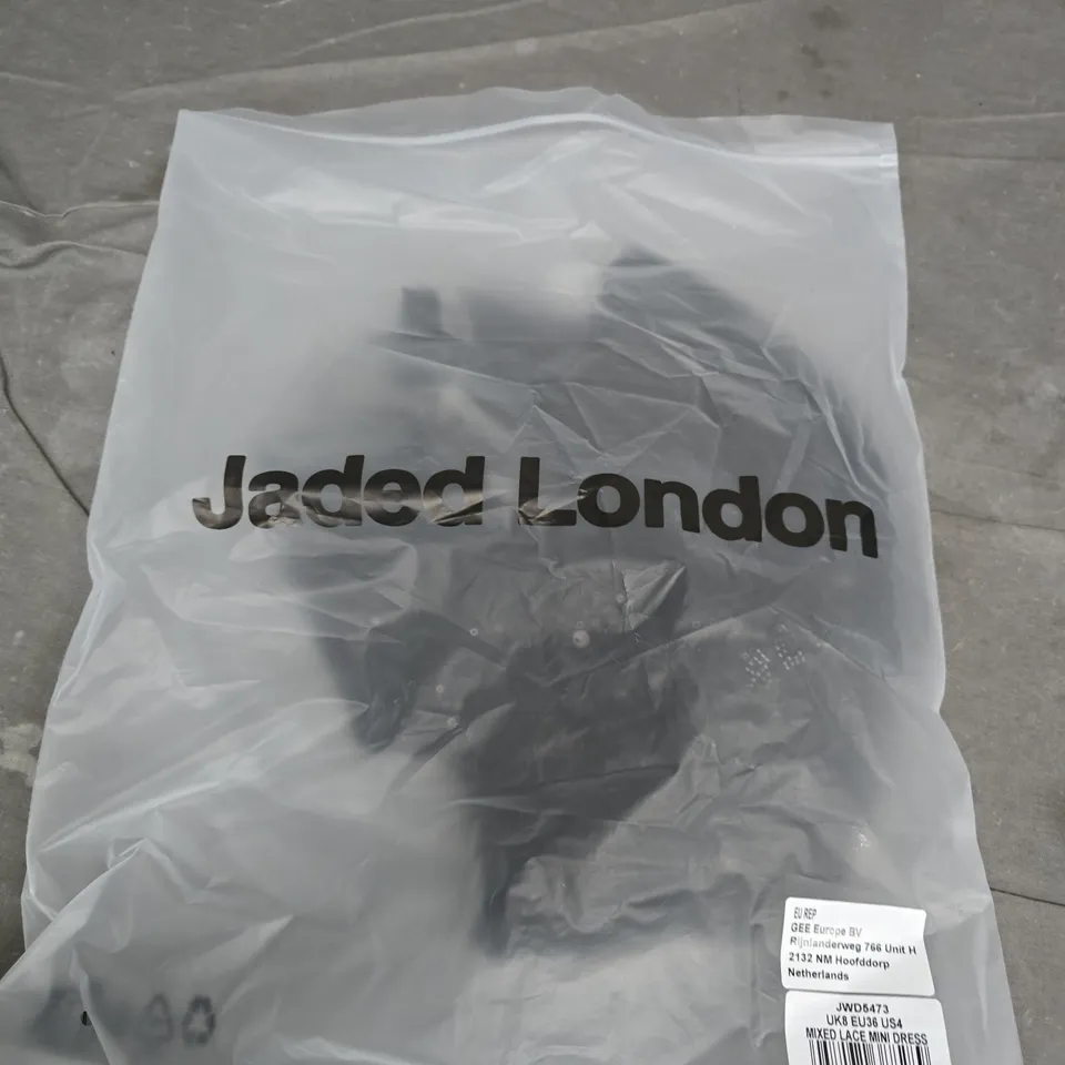 JADED LONDON MIXED LACE MINI DRESS – UK 8 