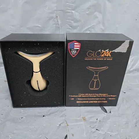 GLO24K 7 COLOR LED NECK AND FACE MASSAGER