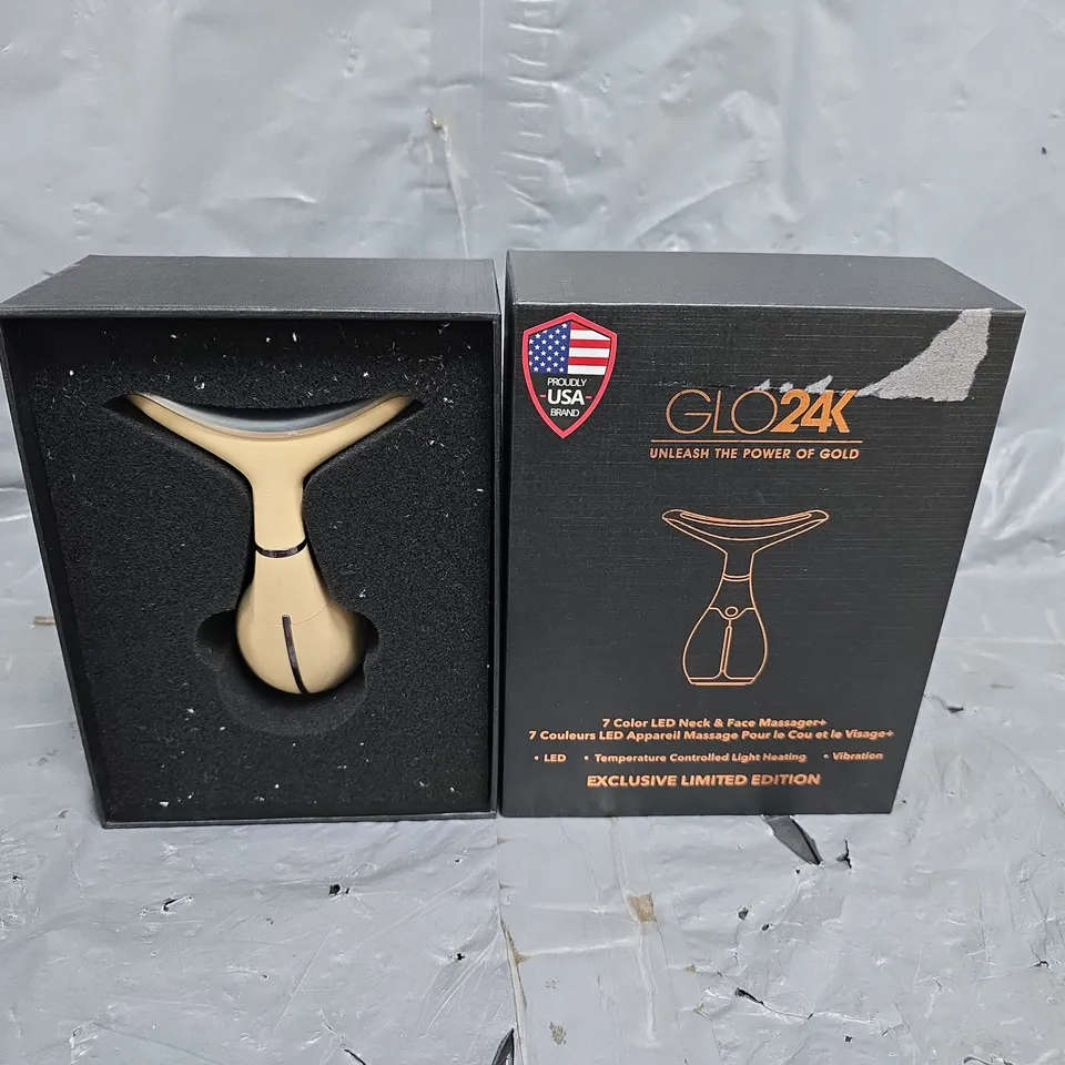 GLO24K 7 COLOR LED NECK AND FACE MASSAGER
