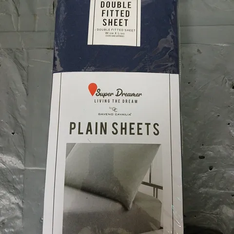 SEALED GAVENO CAVILIA SUPER DREAMER FITTED PLAIN SHEETS - DOUBLE