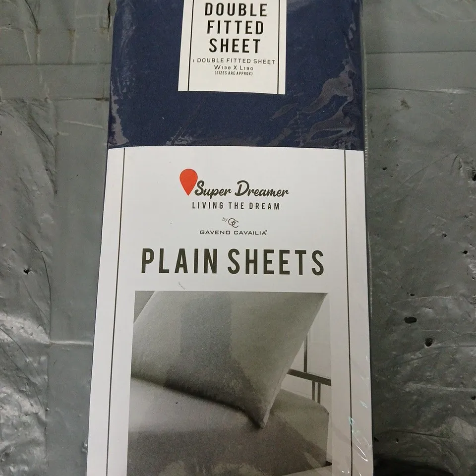 SEALED GAVENO CAVILIA SUPER DREAMER FITTED PLAIN SHEETS - DOUBLE 
