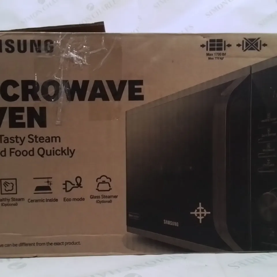 BOXED SAMSUNG MICROWAVE OVEN  -DENTED-