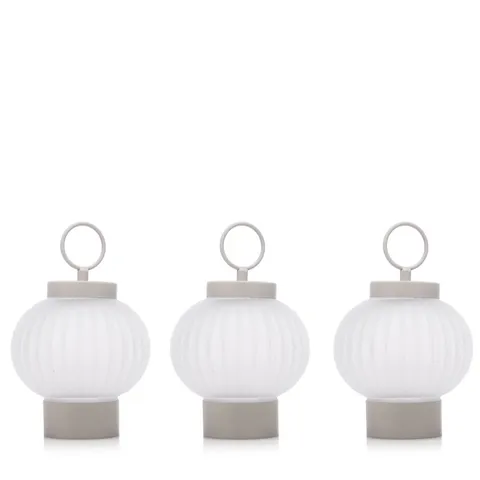 OUTLET K BY KELLY HOPPEN SET OF 3 SMALL INDOOR OUTDOOR LANTERNS