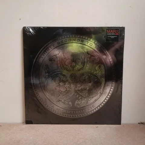 SEALED THIRTY SECONDS TO MARS A BEAUTIFUL LIE 20 YEAR ANNIVERSARY EDITION RED VINYL