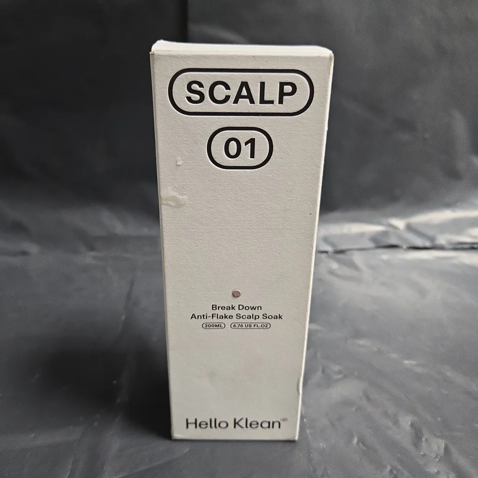 SEALED HELLO KLEAN SCALP 01 BREAK DOWN ANTI-FLAKE SCALP SOAK – 200ML
