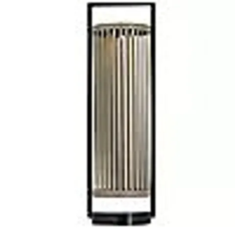 ABODE SOLAR CYLINDRICAL METAL LANTERN 50CM