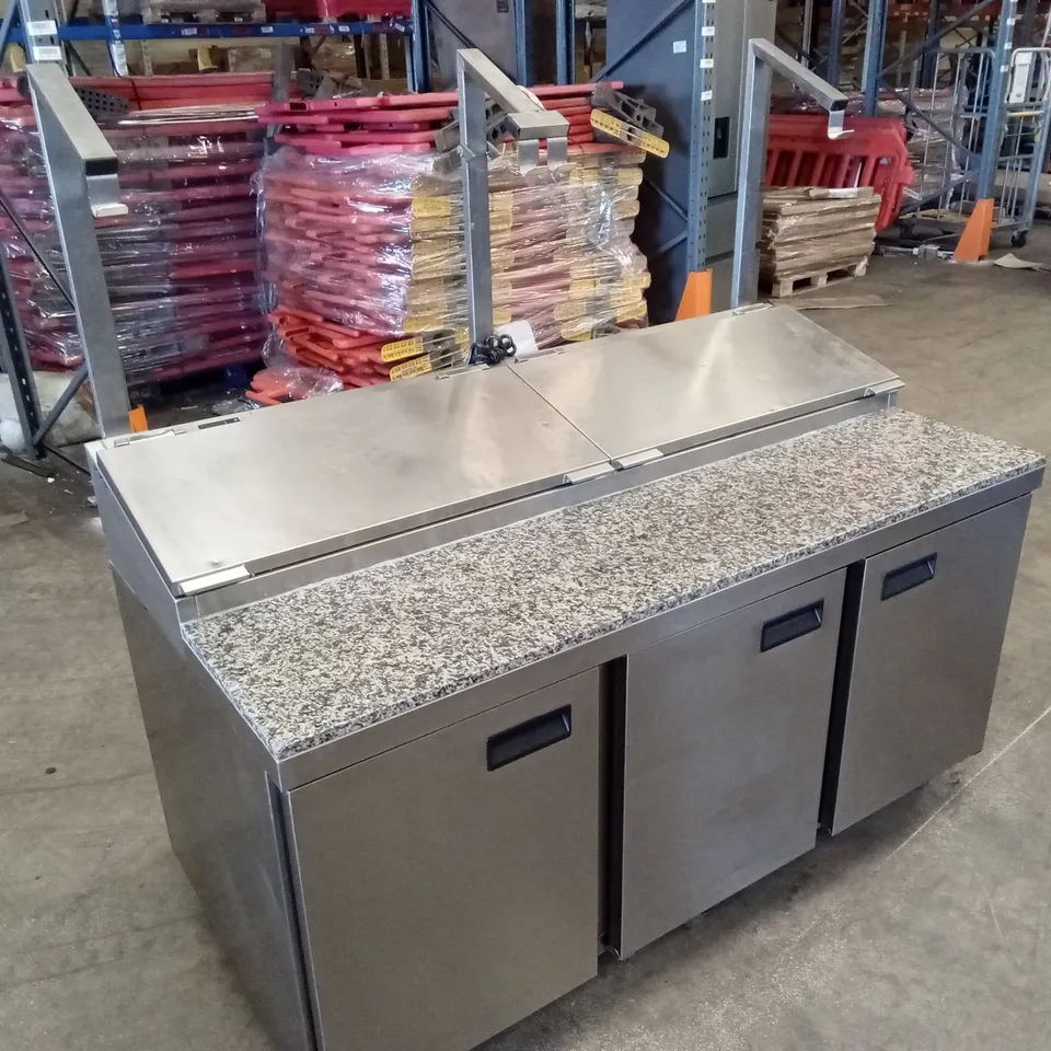 FOSTER FPS3GR - 3 DOOR PIZZA/SALADETTE UNIT WITH GRANITE TOP