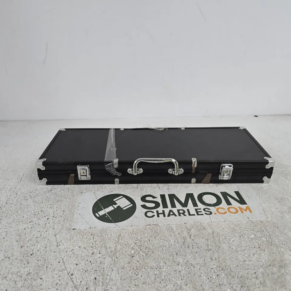 EMPTY HARD BLACK TRAVEL CASE WITH FOAM INSERT WITH HANDLE