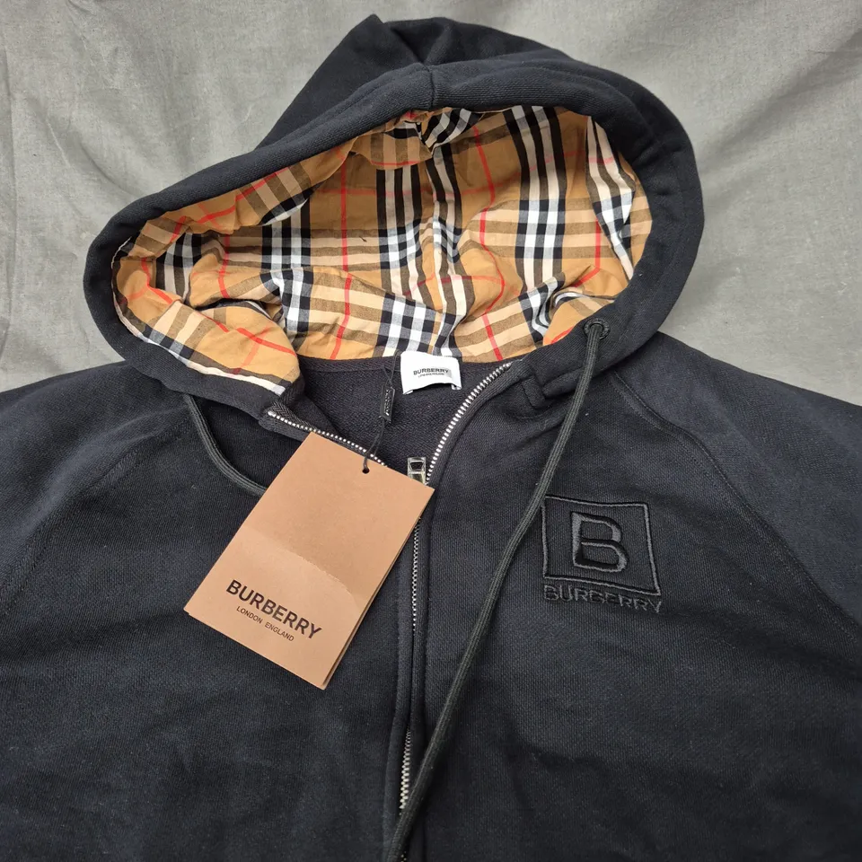 BURBERRY FULL ZIP CASUAL JACKET - SIZE SMALL