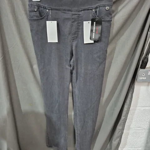 ANNA MONTANA DEPOT SLIM FIT JEANS – GREY DENIM, EU 46 (UK 16), INSEAM 31"