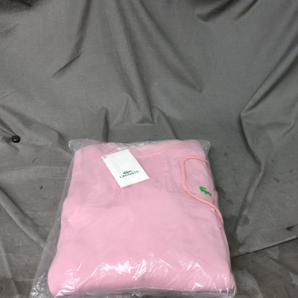 LACOSTE LARGE PINK SWEATSUIT TOP AND BOTTOMS BAGGED