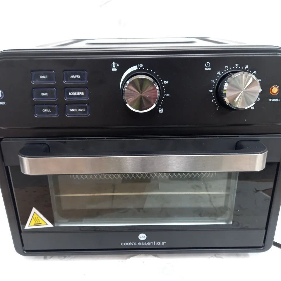 BOXED COOK'S ESSENTIAL 21-LITRE AIRFRYER OVEN IN BLACK 