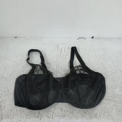 M&S BLACK LACE-TRIMMED BRA UK 40F (US 40DD) – MADE IN SRI LANKA