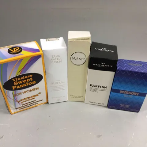 APPROXIMATELY 10 ASSORTED BOXED FRAGRANCES TO INCLUDE; SCENTIALS, THE SCENT RESERVE, ZARA AND MISSONI