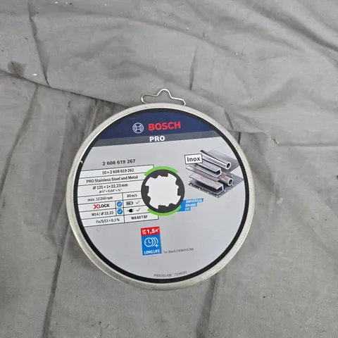 Bosch Pro Stainless Steel & Metal Cutting Disc 125mm Ø 1.0mm, M14 bore – Inox (Boxed)