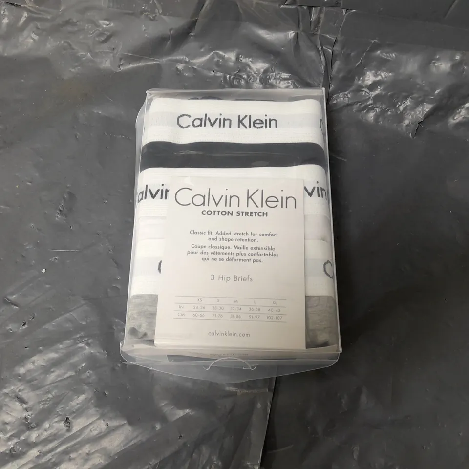 CALVIN KLEIN 3 HIP BRIEFS XL 