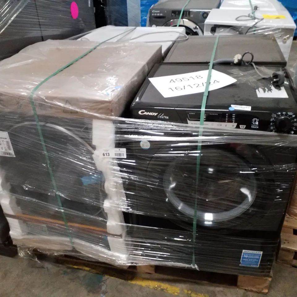 PALLET OF APPROXIMATELY 4 UNPROCESSED RAW RETURN WHITE GOODS TO INCLUDE