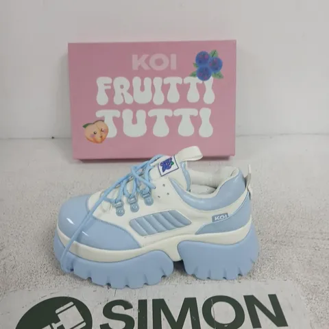 KOI BLUEBERRY SMOOTHIE TRAINERS – UK 8