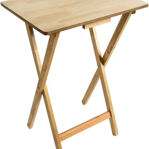 BOXED HOME VIDA FOLDING SNACK TABLE - NATURAL