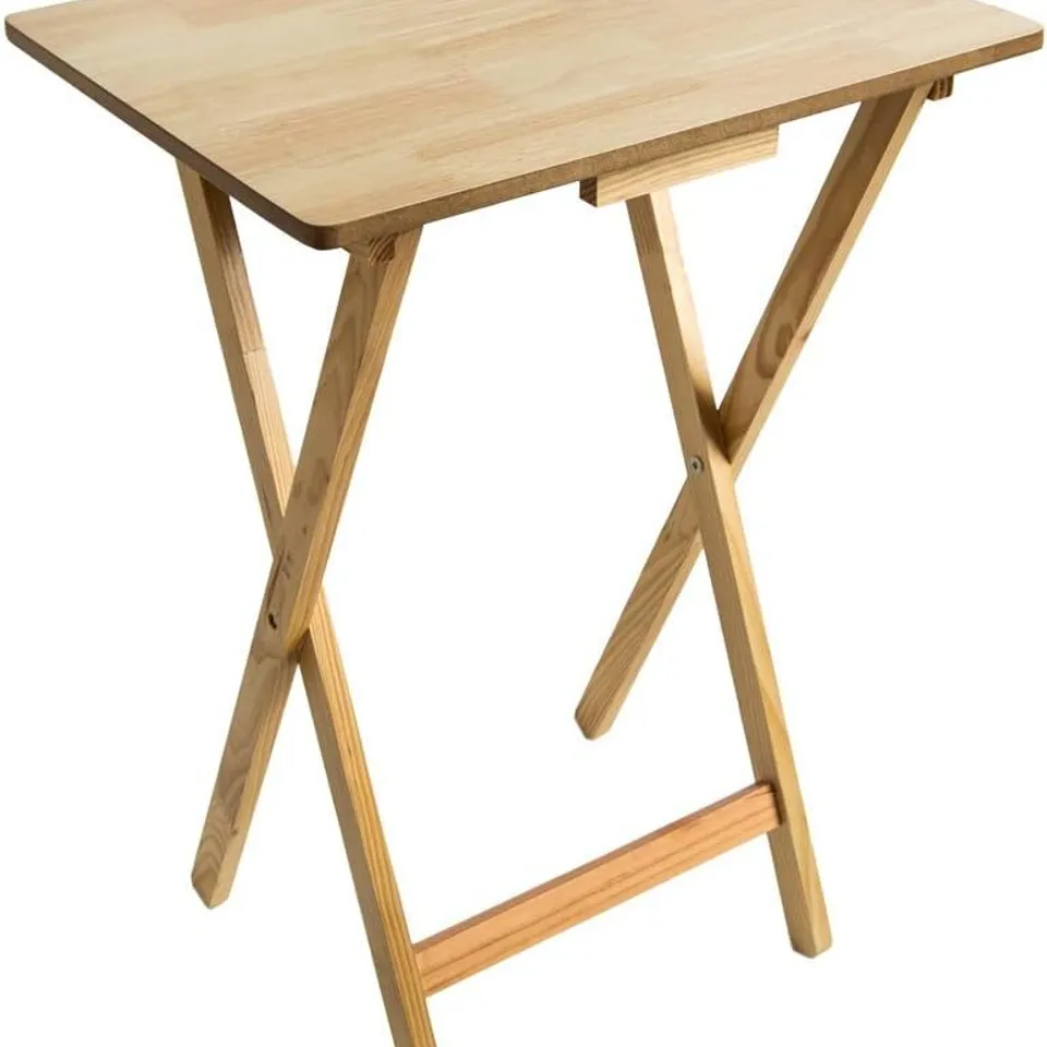 BOXED HOME VIDA FOLDING SNACK TABLE - NATURAL