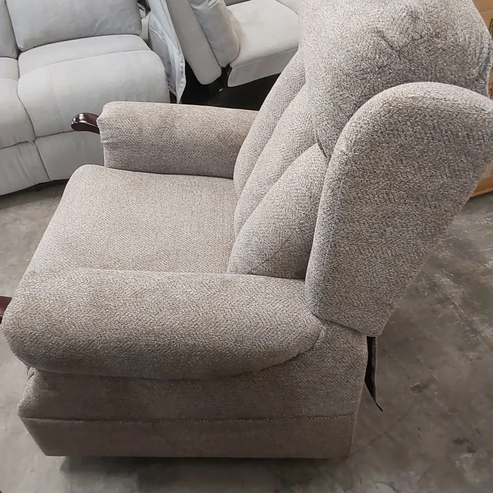 DESIGNER FABRIC UPHOLSTERED CHAIR