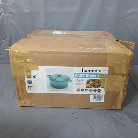BOXED HOMESMART CAST IRON POT IN GREEN