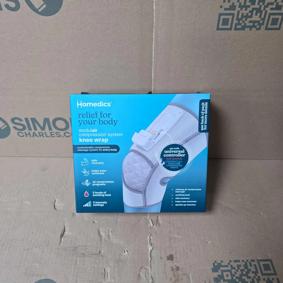 HOMEDICS RELIEF FOR YOUR BODY MODULAR COMPRESSION KNEE WRAP - BOXED