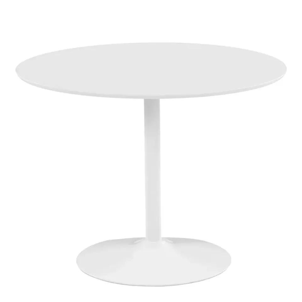 BOXED AARSHI PEDESTAL DINING TABLE WHITE