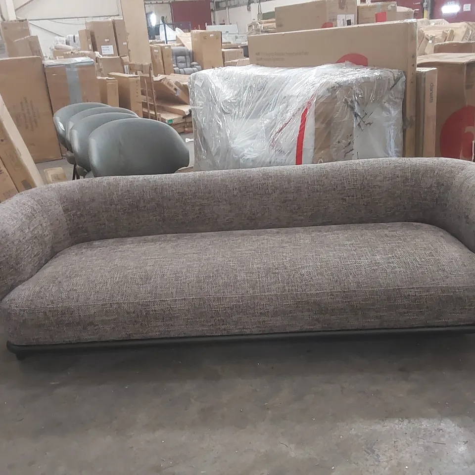 DANETTI FLORENCE RENCE MOCHA CHUNKY WEAVE 3 SEATER SOFA