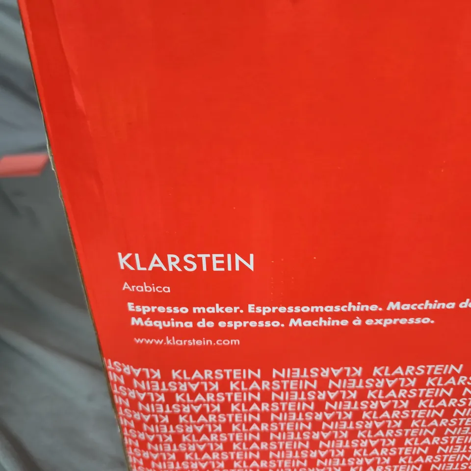 KLARSTEIN ARABICA ESPRESSO MAKER – BOXED