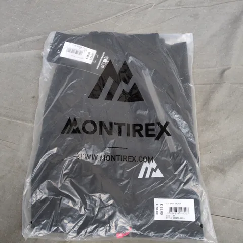 BAGGED MONTIREX ZETA PANTS IN BLACK - MEDIUM