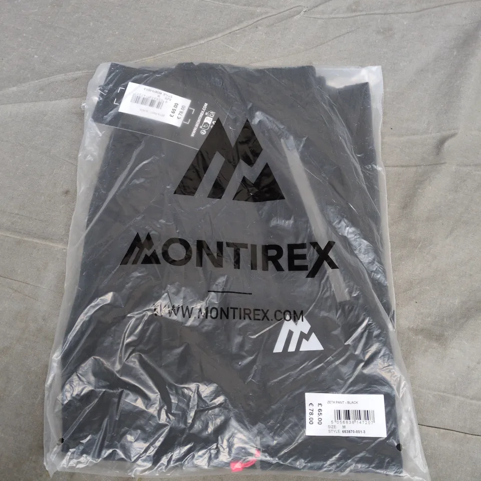 BAGGED MONTIREX ZETA PANTS IN BLACK - MEDIUM