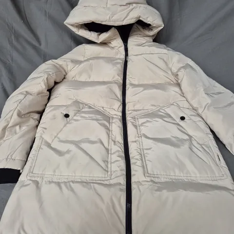 VERO MODA 3/4 DOWN JACKET IN OATMEAL