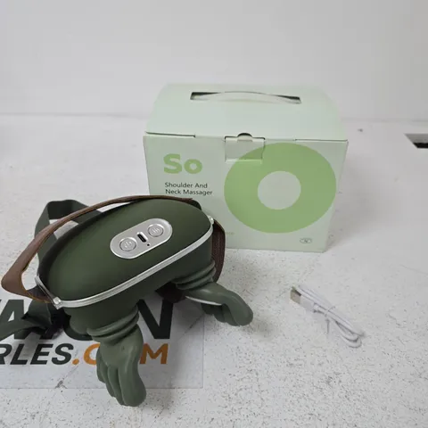 SO SHOULDER AND NECK MASSAGER – GREEN 