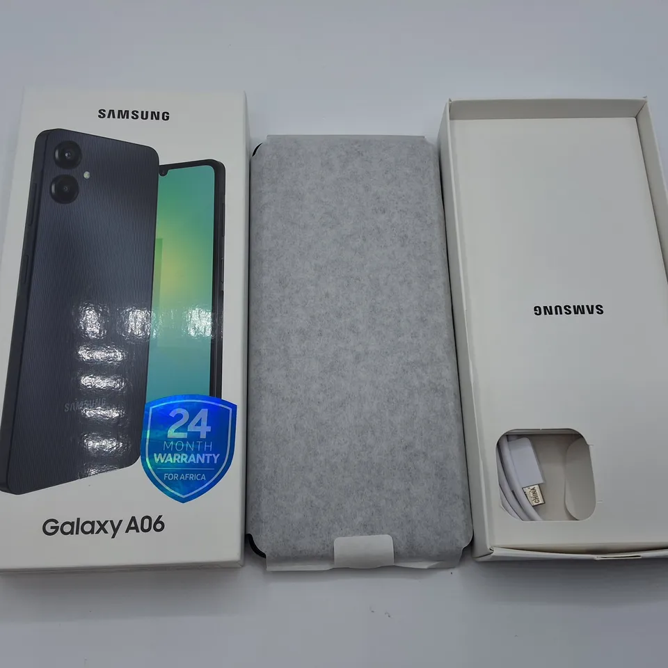 BOXED SAMSUNG GALAXY A06 4GB/64GB IN BLACK - SM-A065F