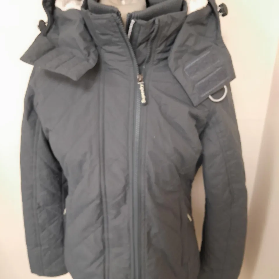 SUPERDRY WINDCHEATER JAPAN GREY ZIP THROUGH COAT - M