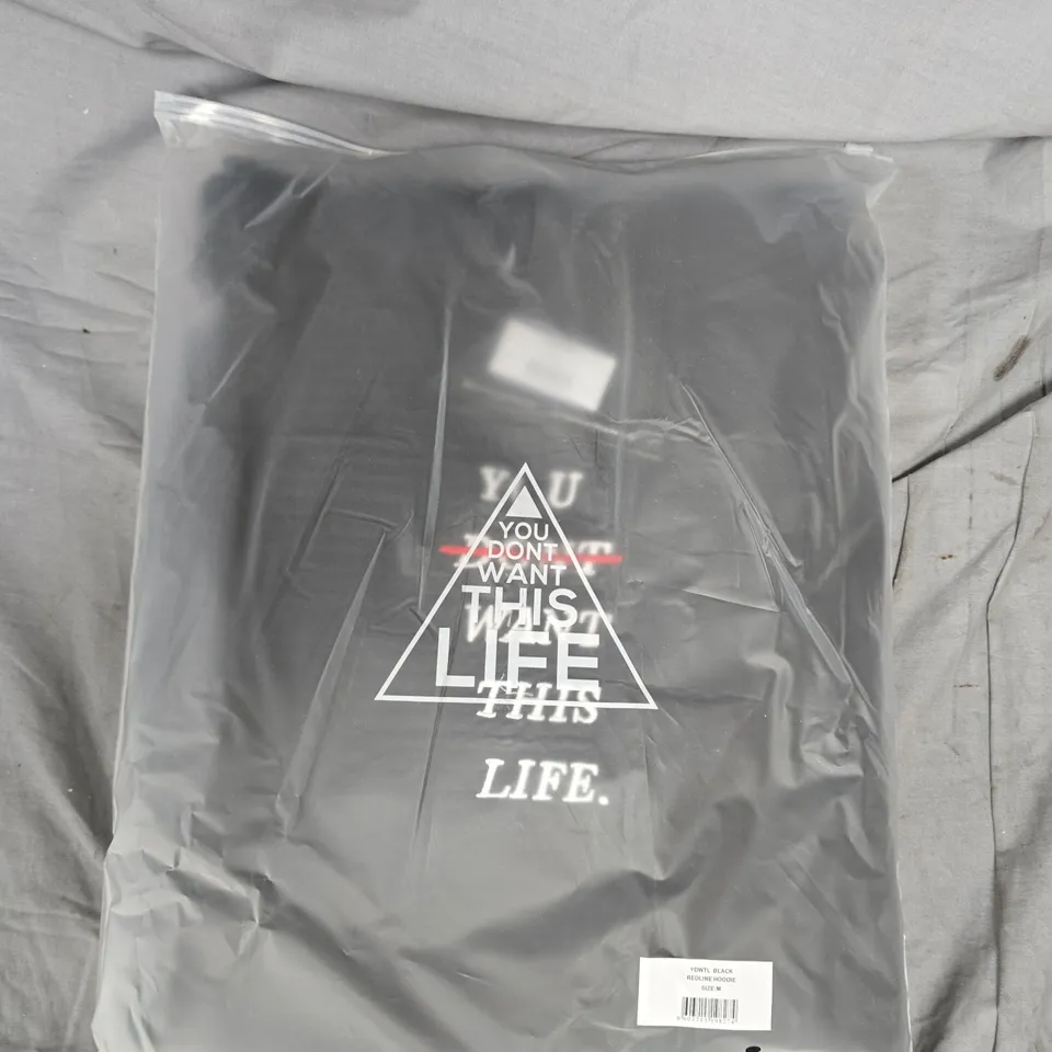 APPROXIMATELY 20 YOU DONT WANT THIS LIFE BRANDED HOODIES IN BLACK - M