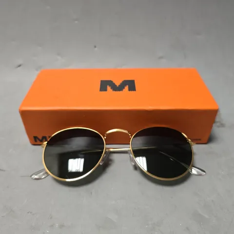 BOXED MELLER THIN FRAME GOLDEN SUNGLASSES