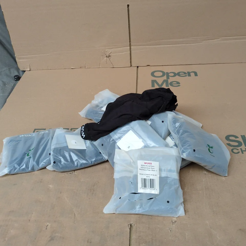 12X BRAND NEW WUKA PERIOD PANTS BOXERS SIZE S