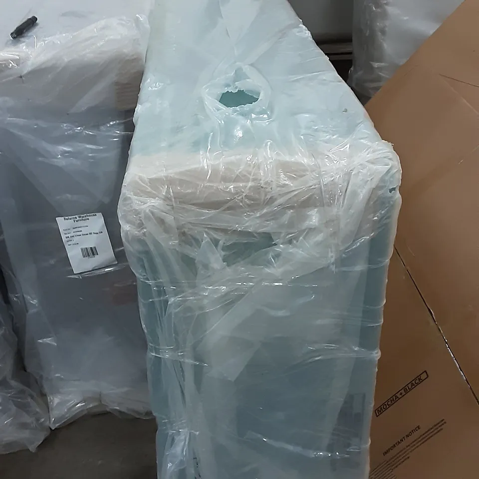 WRAPPED 3FT BED BASE IN BLUE/GREEN 