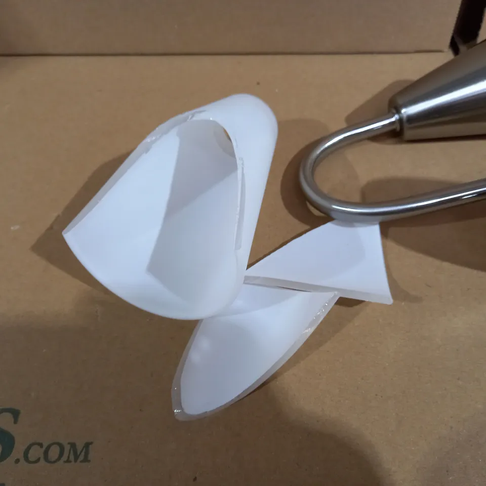 JOHN LEWIS LULU WALL LIGHT - BRUSHED CHROME EFFECT 